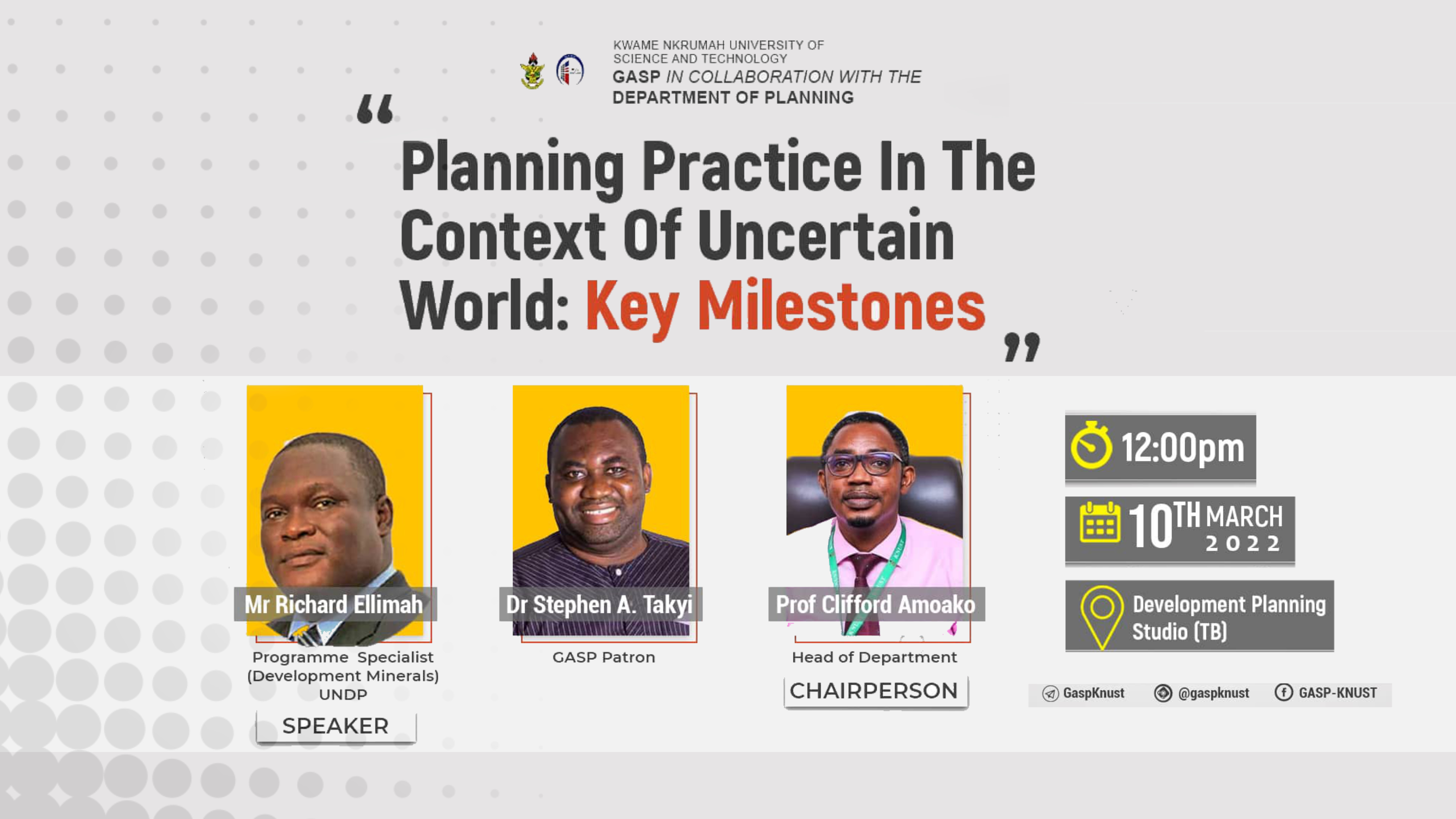 Planning Practice In The Context of Uncertain World: Key Milestones